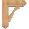 Ekena Millwork Balboa Arts and Crafts Smooth Bracket w/ Offset Brace, Western Red Cedar, 7 1/2"W x 22"D x 26"H BKT0806X22X26BOA03SWR - alternate 4